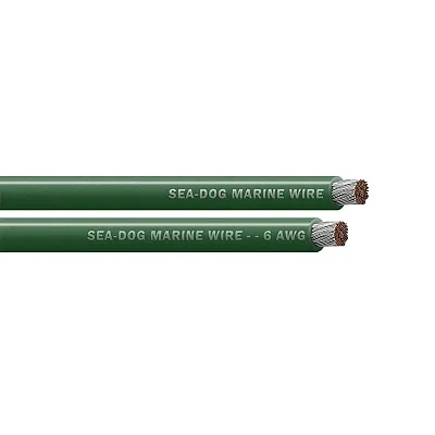 Sea-Dog 6 AWG Green Battery Cable - 50'