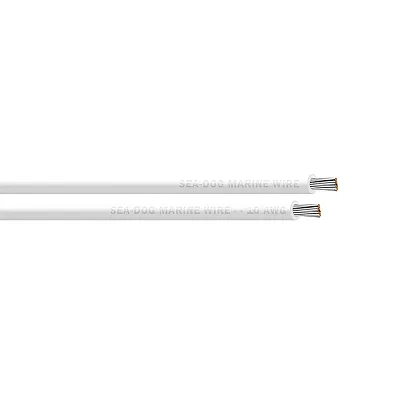Sea-Dog 10 AWG White Primary Wire - 25'