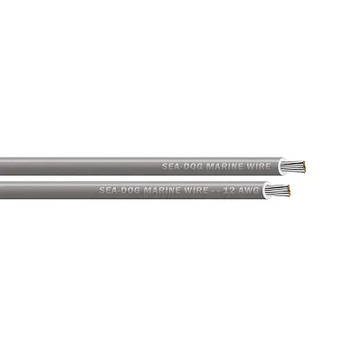 Sea-Dog 12 AWG Grey Primary Wire - 100'