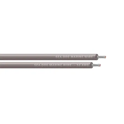 Sea-Dog 16 AWG Grey Primary Wire - 100'