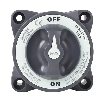 Egis Battery Switch - Heavy Duty-Series 600A - Off/On