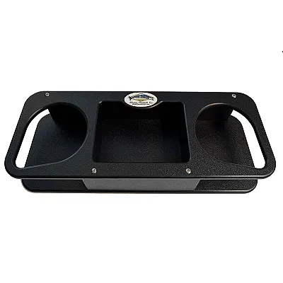 Deep Blue Marine Double Cup Holder w/Suction Cups - Black