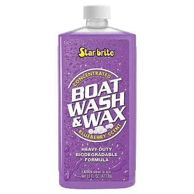 Star brite Boat Wash &amp; Wax - Heavy Duty Concentrate - Blueberry Scent - 16 o
