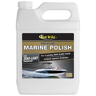 Star brite Premium Marine Polish - UV Protection &amp; High Gloss Finish - 1 Gal