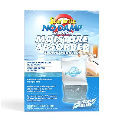 Star brite No Damp Moisture Absorber &amp; Dehumidifier Hanging Bag - 16 oz
