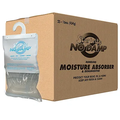 Star brite No Damp Moisture Absorber &amp; Dehumidifier Hanging Bag - 16 oz *25 