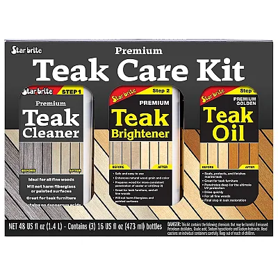Star brite Premium Teak Care Kit - 16 oz