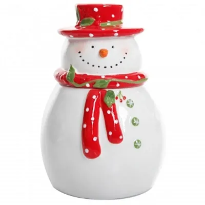 Gibson Home Jolly Plenitude 7.5&quot; Snowman Cookie Jar