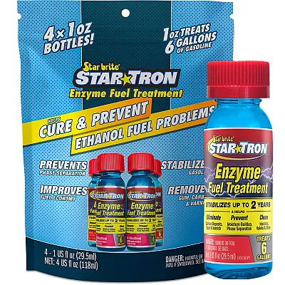 Star brite Star-Tron Enzyme Fuel Treatment - Classic Gas Formula - Contains (4) 