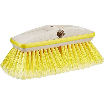 Star brite Deluxe Yellow Soft Wash 8" Brush Head w/Bumper - Dual Connections