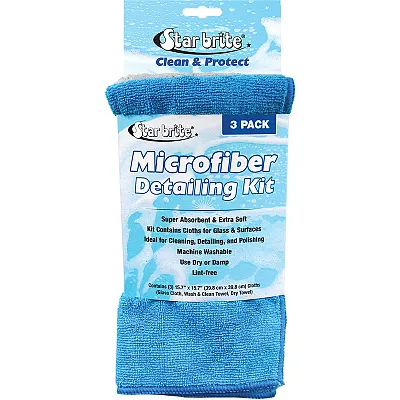 Star brite Microfiber Detailing Kit - Ultimate Cleaning Solution *3-Pack