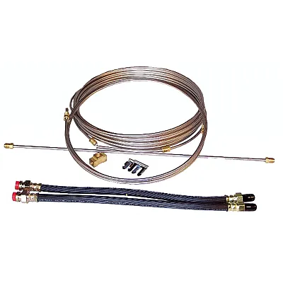 Load Rite Stainless Steel Brake Line Kit - Single Axle