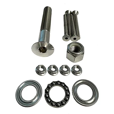 Sea Swivel Replacement Mount Hardware Kit w/5" Main Bolt, Nut, Bearing, &amp; 4-