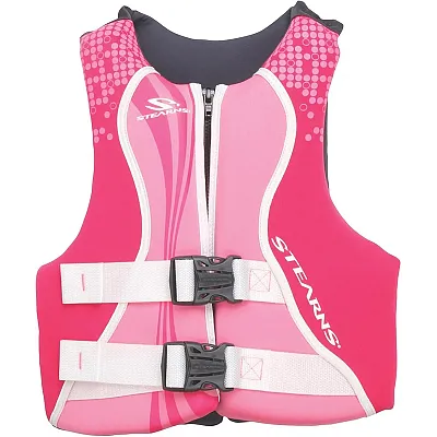 Stearns Youth Hydroprene Life Vest - Type III - Pink/Hot Pink - 50-90lbs