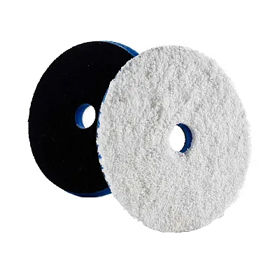 Lake Country HDO Heavy Cutting Microfiber Pad 5.5" - Blue Foam w/White Microfibe