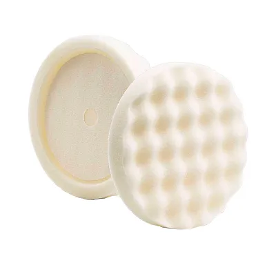 Lake Country White Compounding Waffle Pro Recessed Pad 8" x 1.5"