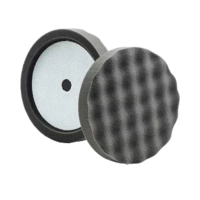 Lake Country Black Finishing Waffle Pro Recessed Pad 8" x 1.5"