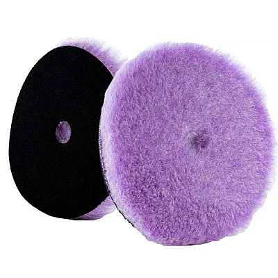 Lake Country Purple Foamed Wool Buffing/Polishing Pad 5.5" x .75"