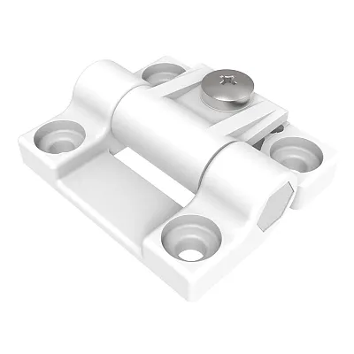 Southco Adjustable Torque Hinge, Symmetric, Medium Size, Acetal Copolymer, Natur