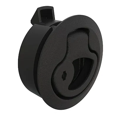 Southco Push-to-Close Latch, Medium Size, Key Locking, 2 - 7mm Grip, Plastic, Na