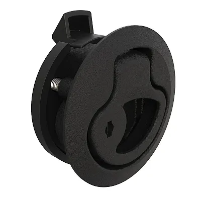 Southco Push-to-Close Latch, Medium Size, Key Locking, 17 - 22mm Grip, Plastic, 