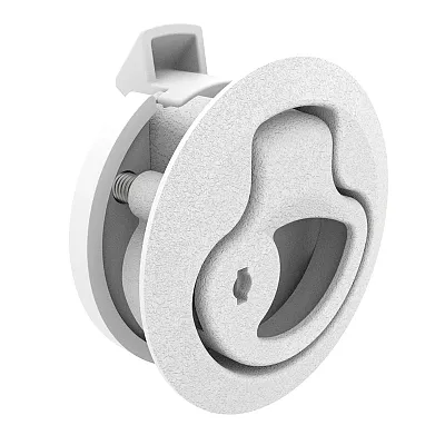 Southco Push-to-Close Latch, Medium Size, Key Locking, 17 - 22mm Grip, Plastic, 