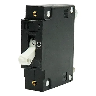 Egis C Series White Toggle Panel Mount Circuit Breaker - Single Pole 100A