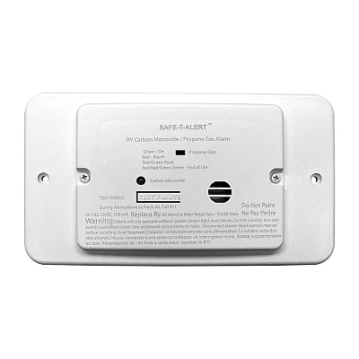 Safe-T-Alert 25 Series Flush Mount Dual Carbon Monoxide/Propane Alarm w/Trim Rin