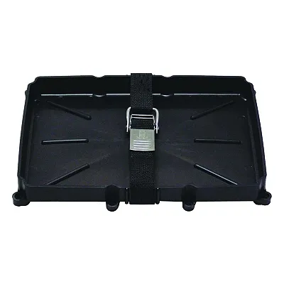 T-H Marine 24 Series Battery Holder Tray w/Stainless Buckled Strap
