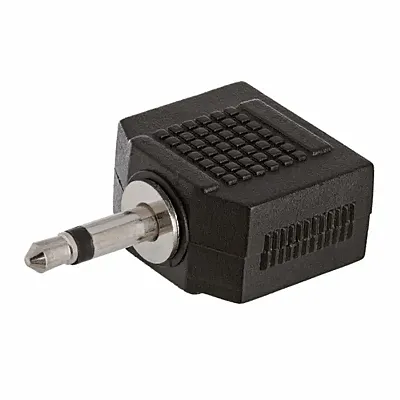 Cmple 1146-N 3.5mm Mono Plug to 2x3.5mm Stereo Jack Adapter