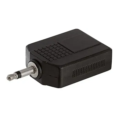 Cmple 1151-N 3.5mm Mono Plug to 2x6.35mm Stereo Jack Adapter