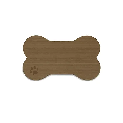 SeaDek Dog Bowl Mat - Cappuccino/Black - Small - 12" x 21"