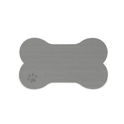 SeaDek Dog Bowl Mat - Storm Grey/Black - Medium - 12.5" x 24"