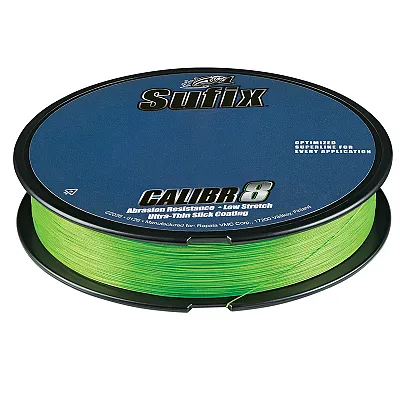 Sufix Calibr8 Braid 150yds 20lb - Neon Lime