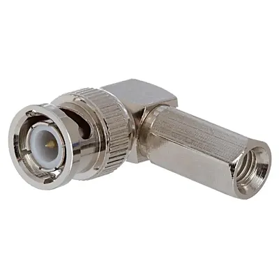 Cmple 1157-N BNC Male Right Angle Clamp Connector for RG-6