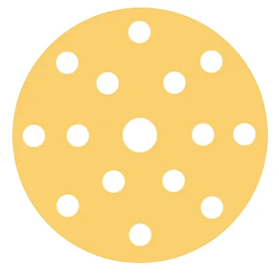 RUPES MULTIPURPOSE Paper Abrasive Discs 150mm (6") - 15 Holes - P40 Grit *Box of