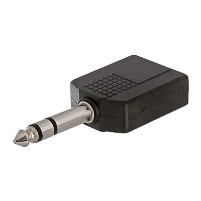 Cmple 1176-N 6.35mm Stereo Plug to 2x6.35mm Mono Jack Adapter