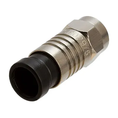 Cmple 1189-N Compression Connector for RG6 with Black Tail