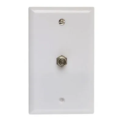 Cmple 1190-N Coaxial F-Connector Wall Plates for Cable TV, Satel