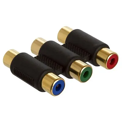 Cmple 122-N RGB RCA Coupler Splitter Video Audio 3-RCA Component