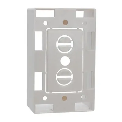 Cmple Surface Mount Junction Box For Single-Gang Wall Plates - W