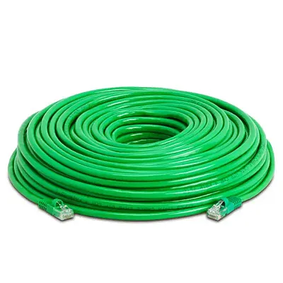 Cmple Rj45 Cat5 Cat5E Ethernet Lan Network Cable -W 150 Ft Green