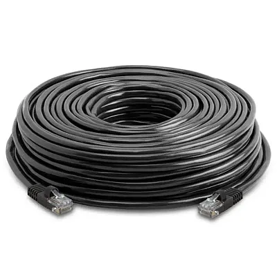 Cmple Rj45 Cat5 Cat5E Ethernet Lan Network Cable -W 150 Ft Black