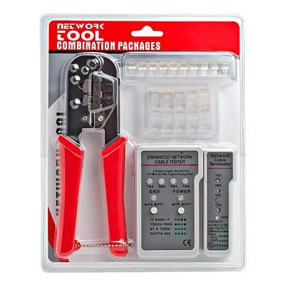 Cmple Rj-45/Rj12 Crimping Tool Kit W/ Network Tester And Modular