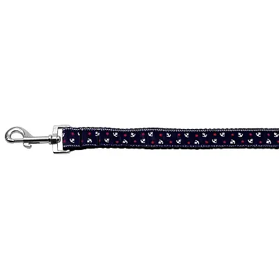 Mirage Pet Products Anchors Nylon Ribbon Dog Leash - SM