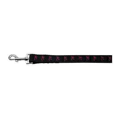 Mirage Pet Products Pink Deer Nylon Ribbon Dog Leash - LG