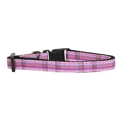Mirage Pet Products Pink Plaid Cat Safety Collar
