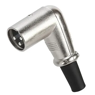 Cmple 3P Xlr Male Right Angle Microphone Connector 1254-N