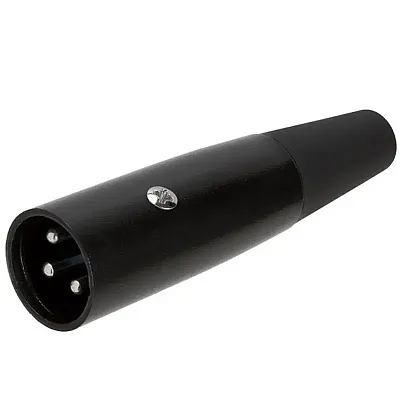 Cmple 3P Xlr Male Microphone Connector ??? Black 1263-N