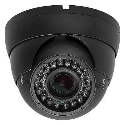 Cmple Security Indoor/Outdoor Dome Camera 700Tvl Dark Gray 36Ir 